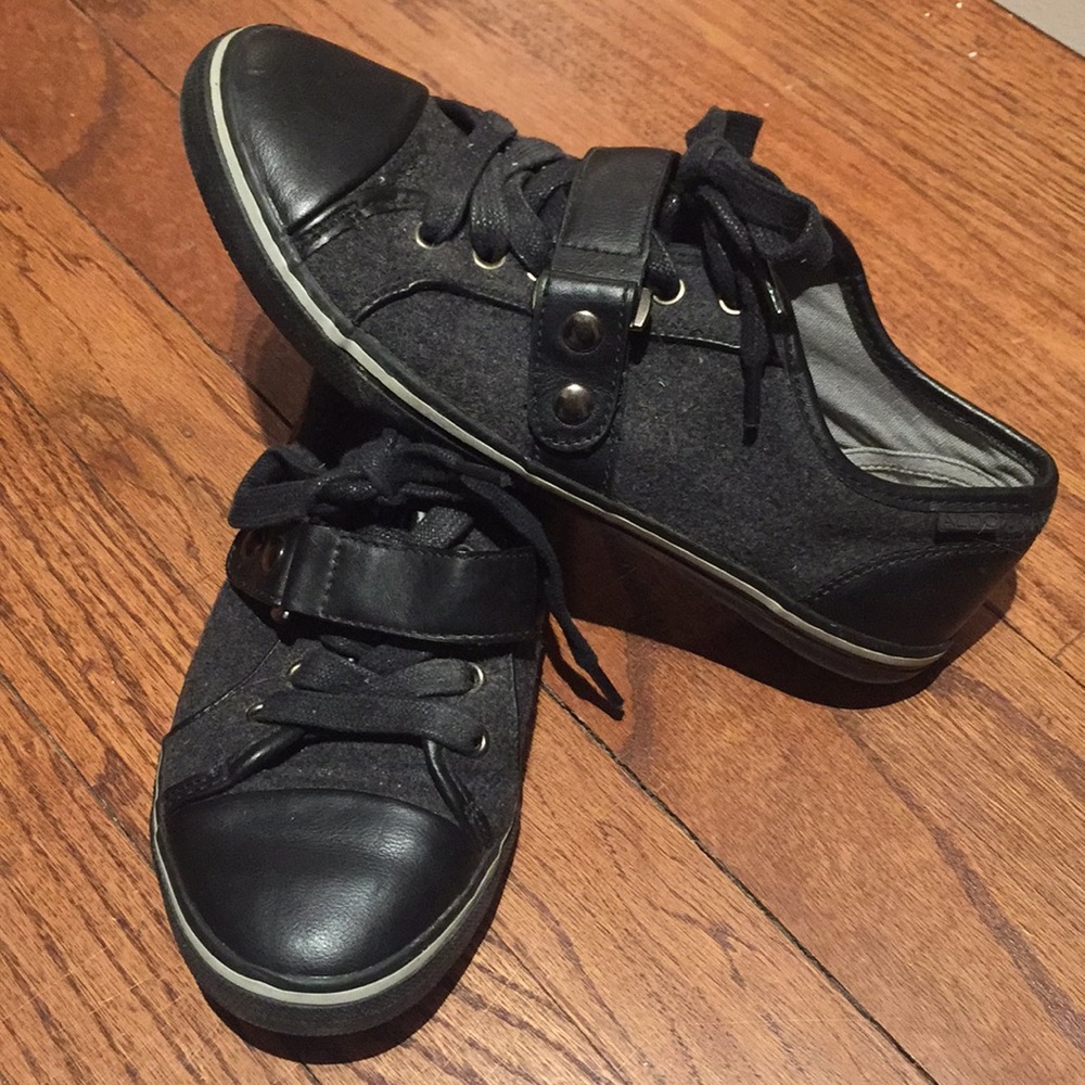 Aldo Black and Grey Sneakers